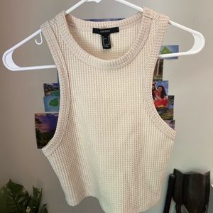 Ribbed High Neck Tank